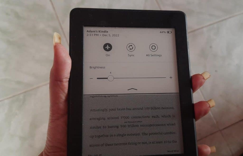 Kindle In Airplane Mode