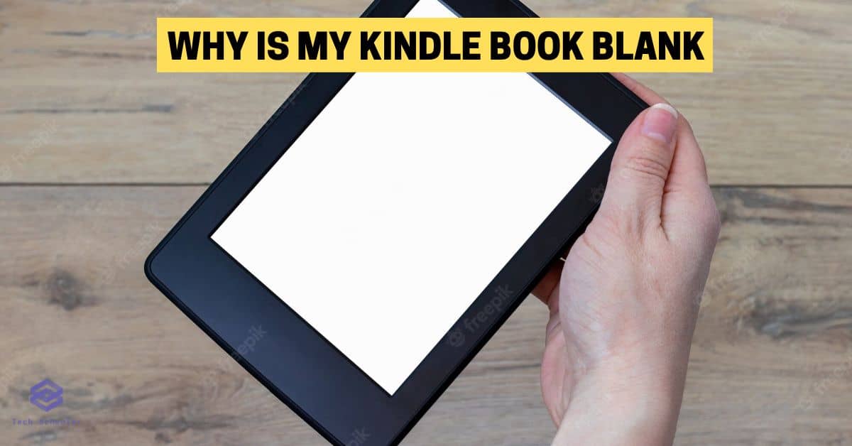 why is my kindle book blank