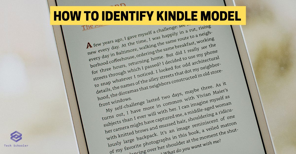 How To Identify Kindle Model
