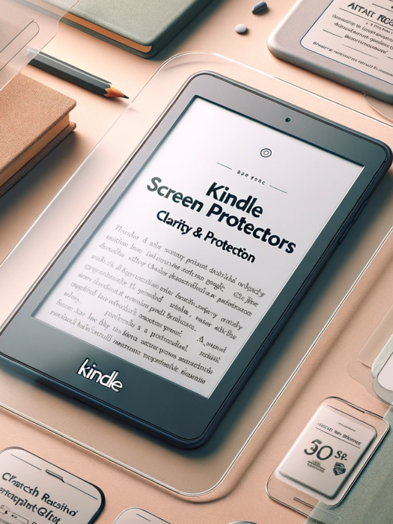 kindle with screen protector sheet
